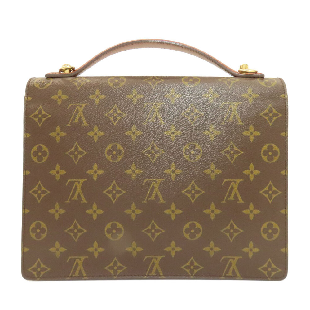 Louis Vuitton Handbag Monogram Monceau Canvas Brown